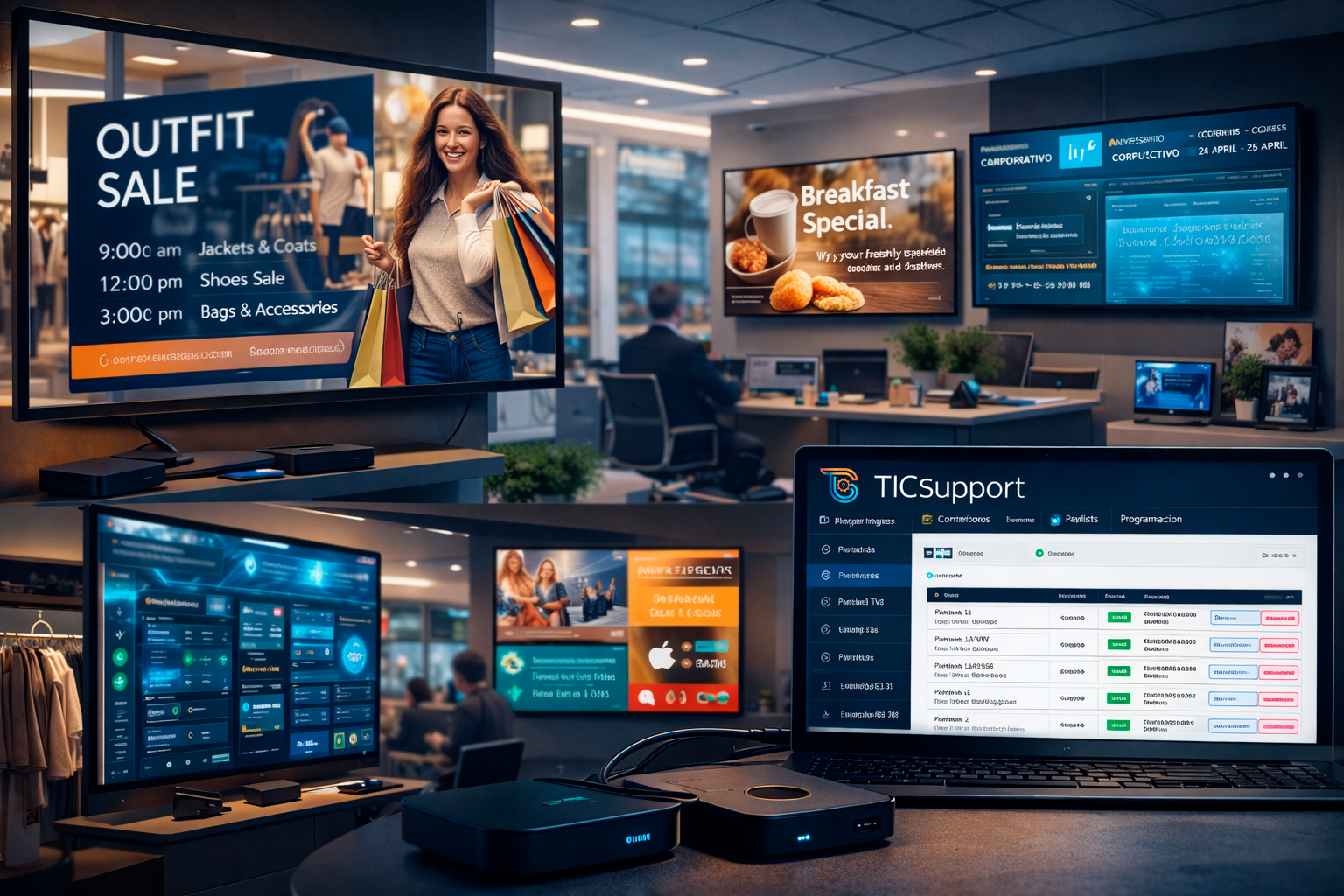 Cartelería Digital con TICsupport
